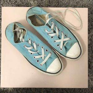 Blue teal converse
